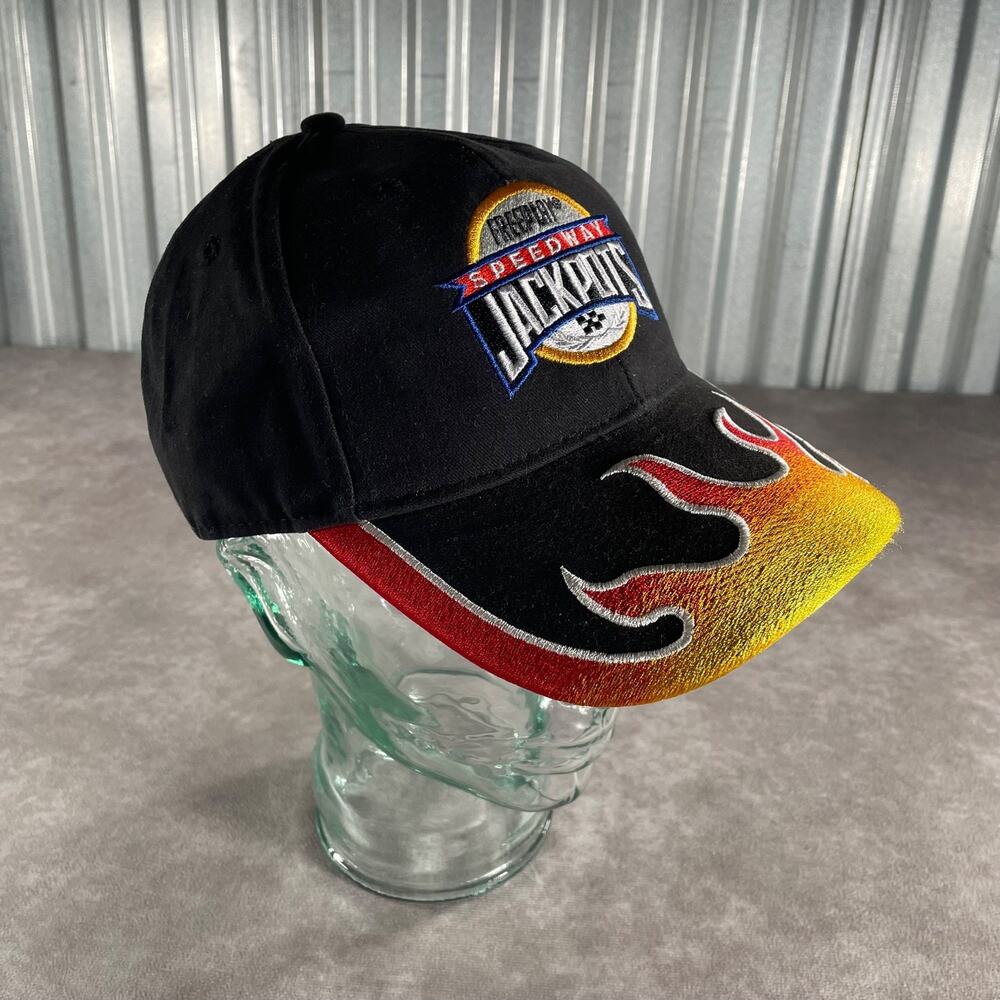 Vintage Rivage Resort Casino Biloxi Freeplay Speedway Jackpots Flame Hat Black